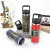 New large-capacity 304 stainless steel insulated cup for foreign trade, outdoor portable double-layer car cup, mountain climbing sports water bottle Specification image